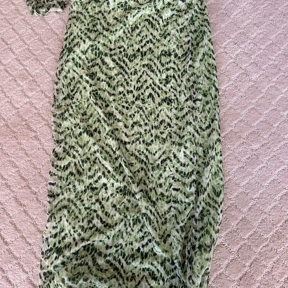 Bar III Green Animal Print Matching Skirt Set NWT XS